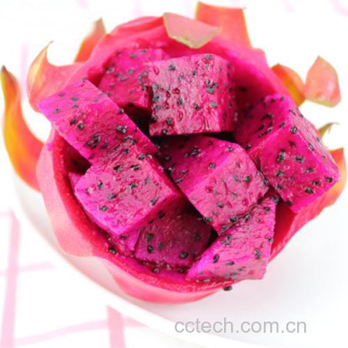 羽衣甘蓝与火龙果食材处理图