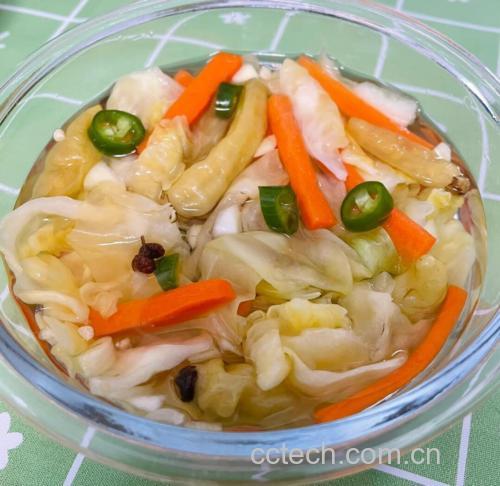 柠檬泡椒萝卜成品图