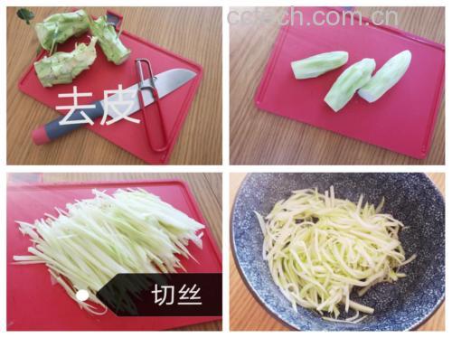 牛肉切丝与腌制过程