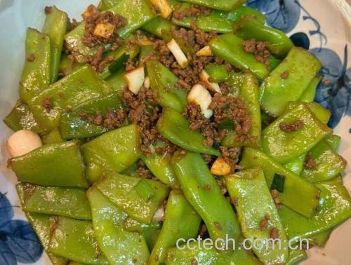 五香扁豆食材准备