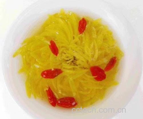 菊花山楂陈皮茶成品图