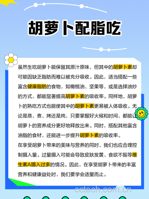 胡萝卜营养成分图解