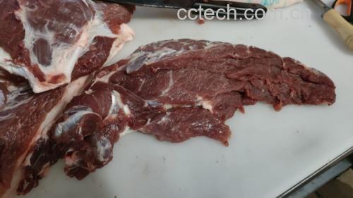洋葱与肉丝食材展示