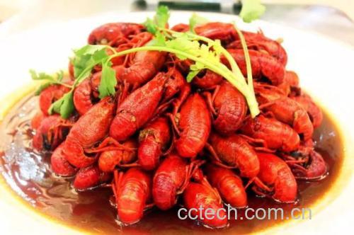 红盔甲小龙虾烹饪成品图