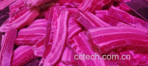 紫菜苔与咸肉搭配的炒菜成品图