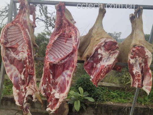 羊肉焯水过程