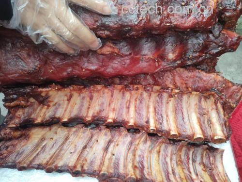 海带根炒腊肉成品图