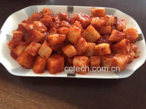 腌制完成的小葱成品