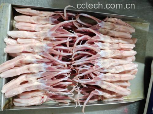 螺丝椒与鸭肉搭配的食材展示