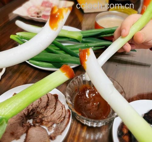 煸炒牛肉与大葱的过程图