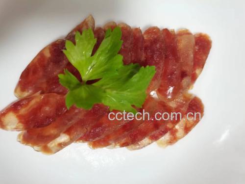 松花菜和腊肠原材料展示