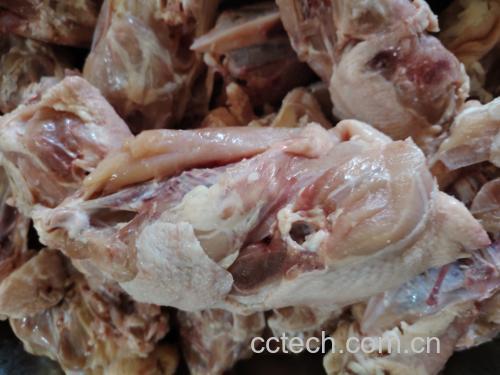 鸡胸肉拍打过程